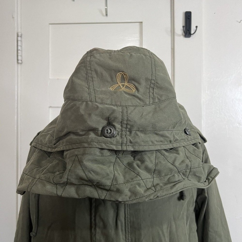 ARITZIA TNA Military Edition Hooded Wire Frame Parka Coat 3-1 Green L Large - Picture 5 of 11